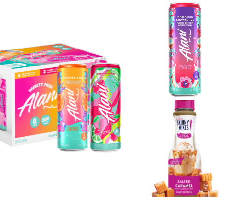 My Favorite Drinks, Coffee, Mixes, Sauces & Snacks cover photo collage