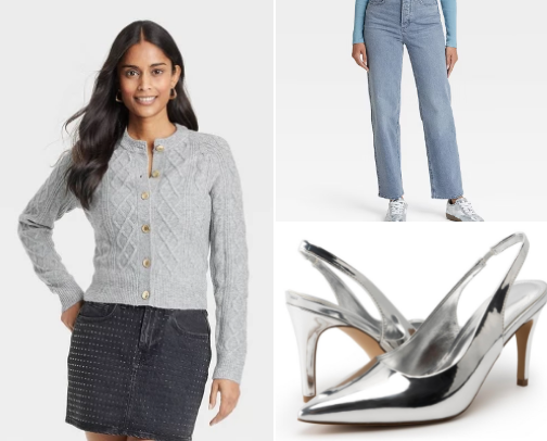 Cashmere-ish Cardigans & Denim cover photo collage