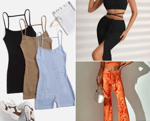 Shein cheap/cute/hot outfits for summer /vacation etc.. cover photo collage