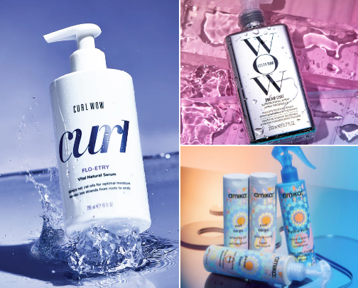 Curly hair: Bounce & Shine cover photo collage