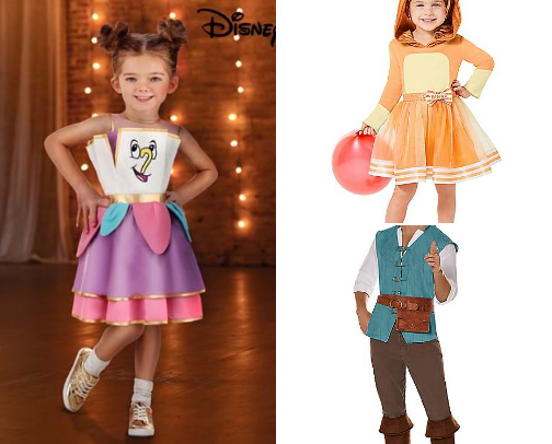 Family Halloween costumes for a family of 4 cover photo collage