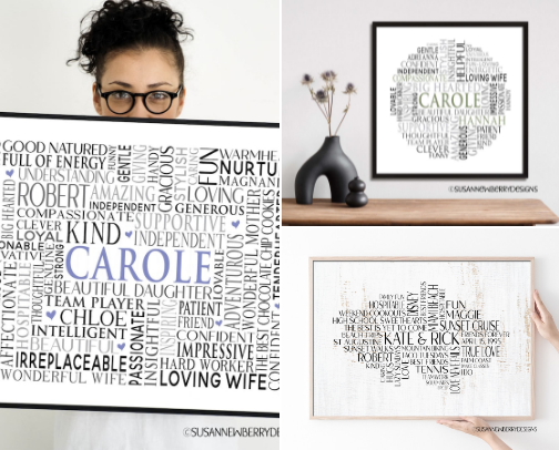 Word Clouds cover photo collage