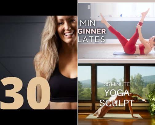 favorite online workouts cover photo collage