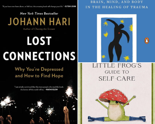Mindful Reads: Therapist-Approved Book Picks cover photo collage