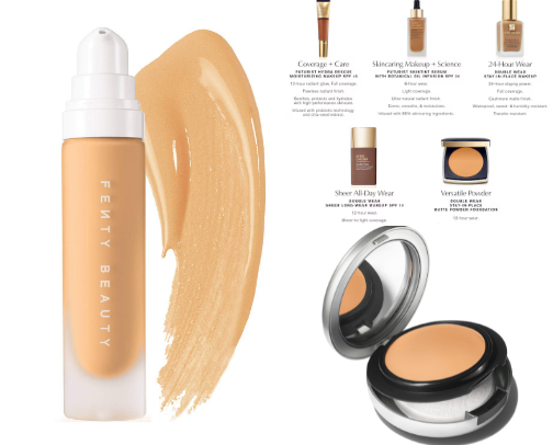 Make up products for perfect look🎀💄 cover photo collage