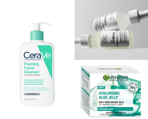 My skincare routine for oily skin 🧖🏼‍♀️💋✨🫧🤍 cover photo collage