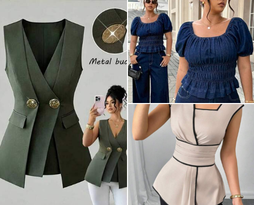Curve Cred: Tops That Get Your Shape cover photo collage