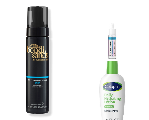 fake tan holy grails cover photo collage