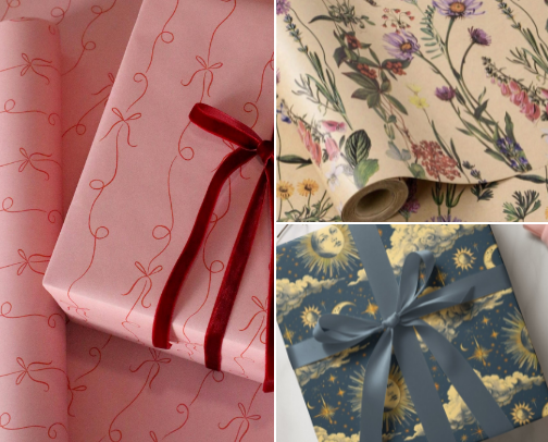 Whimsical Wrapping Paper for All Occasions cover photo collage