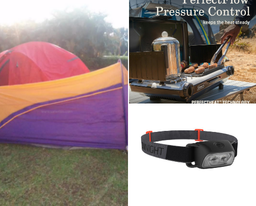 Outdoor,camping and travel finds cover photo collage