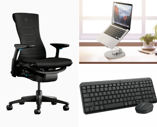 💻✨ WFH Essentials: Cozy + Productive Setup 🌸 cover photo collage