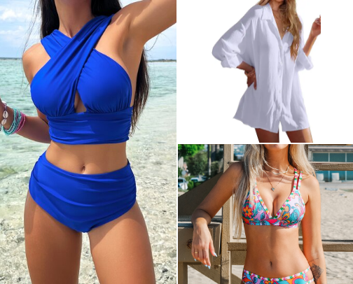 swimsuits & coverups👙 cover photo collage