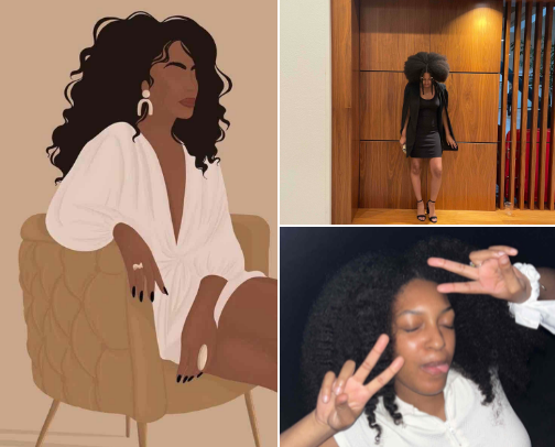 Natural Hair Essentials! Items you’ll want for your own Crown Vault 👸🏾 Beginner friendly cover photo collage