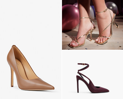 High heel shoes that makes your look pop. cover photo collage