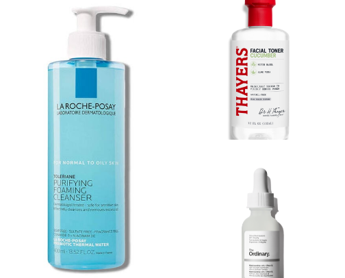 Drugstore Skincare For Oily Skin cover photo collage