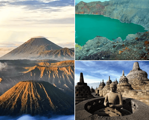 A must-visit place when you go to Indonesia cover photo collage