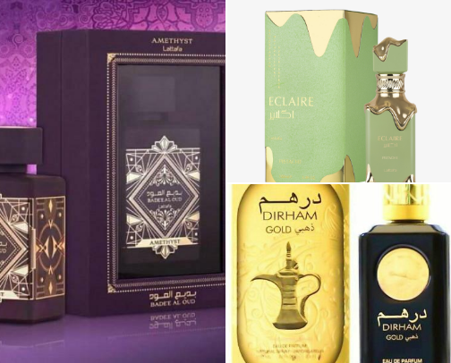 Beautiful Dubai perfume on a budget cover photo collage