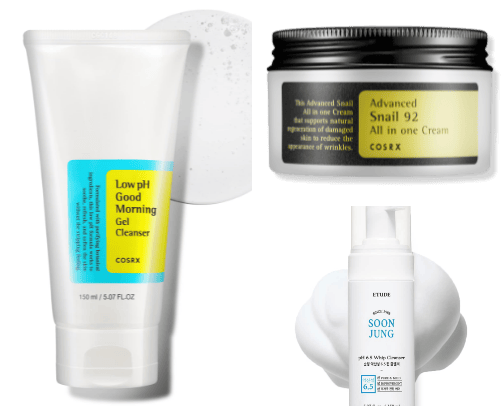Korean skincare cover photo collage