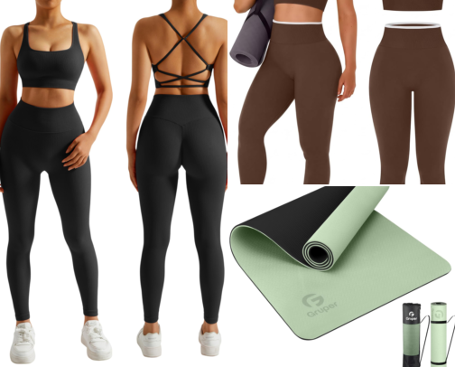 Let's Get Fit and Fab cover photo collage