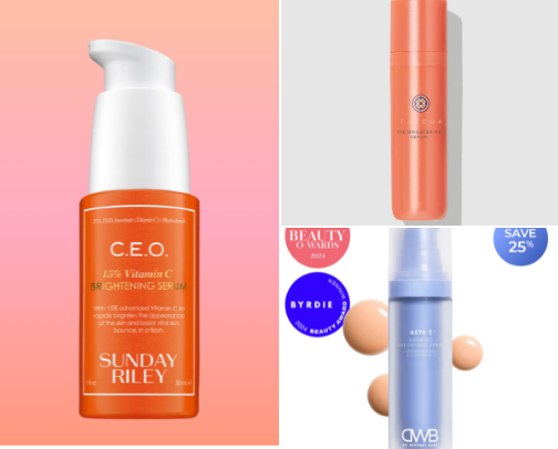 Non-Sticky Vitamin C Serums cover photo collage