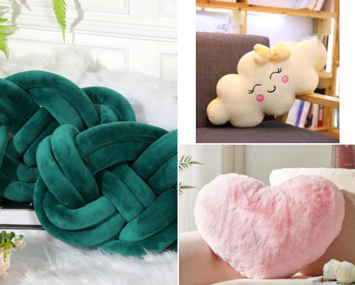 My Favourite Aesthetic Shaped Pillow For Any Space✨ cover photo collage