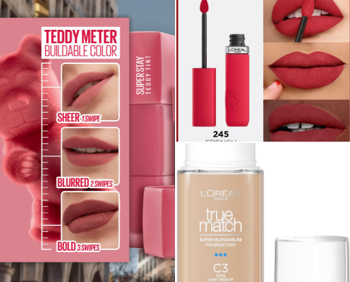 💋💄 Make up products for every day 👀 cover photo collage