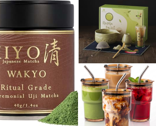 All Things Matcha 🍵✨ cover photo collage