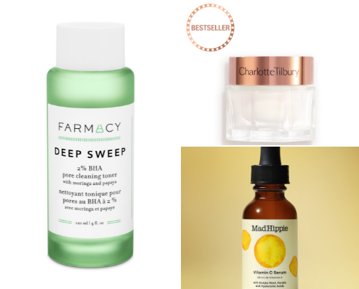 SKINCARE FAVS 🫧🧴🩷 cover photo collage