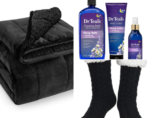 Self Care Sleep Essentials for Busy Moms cover photo collage