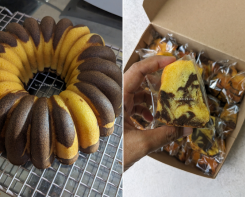 The Moist Marble Butter Cake cover photo collage