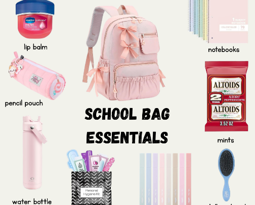 School Bag Essentials | Backpack Must-Haves cover photo collage