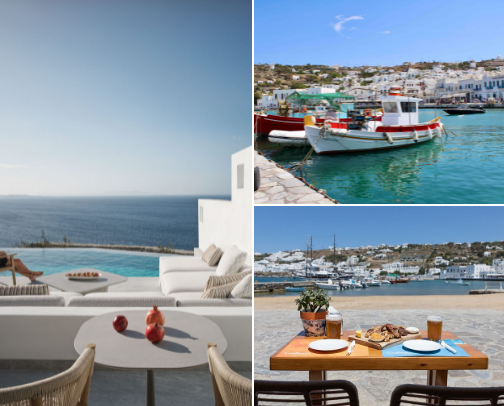 Happy Honeymooning…next stop Mykonos! cover photo collage