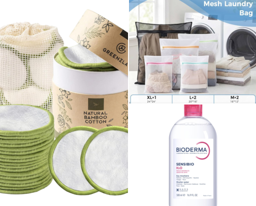 I Finally Replaced Disposable Cotton Rounds and My Skin Cleared Up cover photo collage