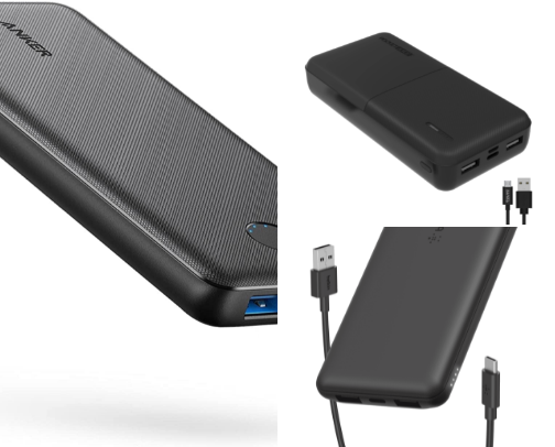 Never run out of battery again with these power banks. cover photo collage
