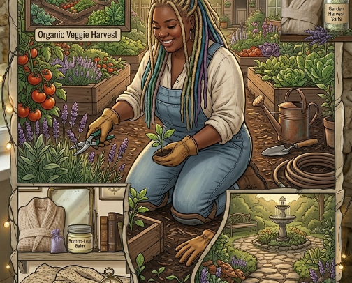 Home Gardening Baddie cover photo collage