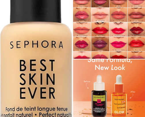 Sephora beauty products women 💕💕 cover photo collage