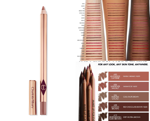 Lip liners cover photo collage