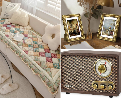 vintage/antiquey/grandma life 🎀💐🧵 cover photo collage
