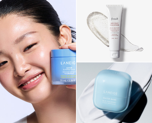 Glass Skin Essentials | Complete Dewy & Smooth Skincare Routine cover photo collage