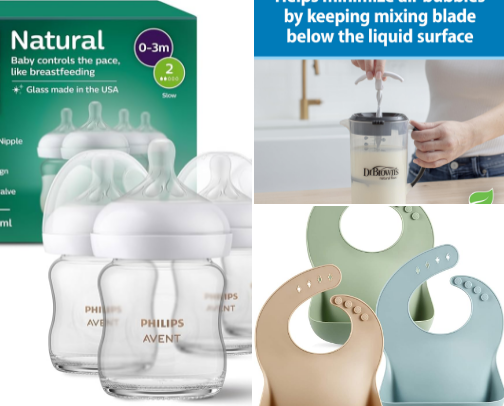 Baby feeding essentials cover photo collage
