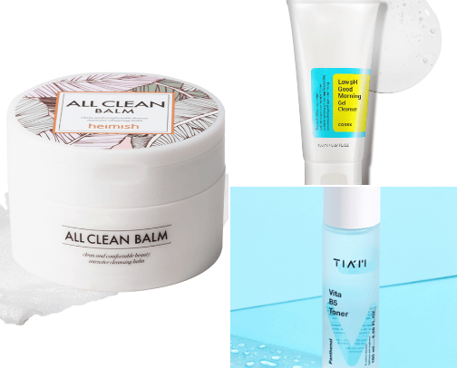 Korean skincare for glowing skin ✨ cover photo collage