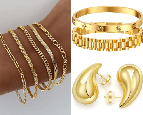 sparkle WITHOUT splurging! affordable jewelry finds ✨ cover photo collage