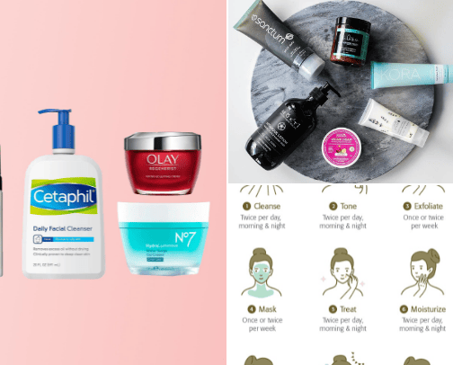 Skin Care cover photo collage