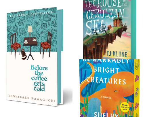 Books for a Cozy Weekend cover photo collage