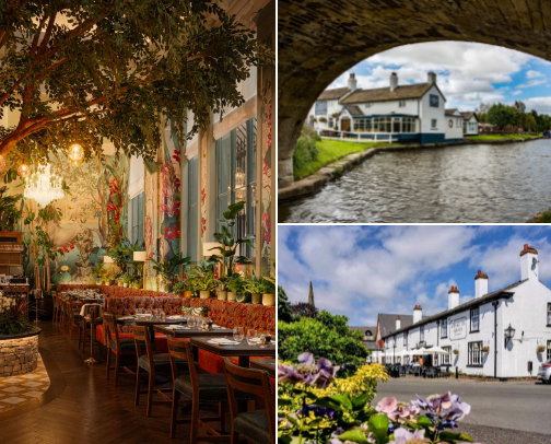 Eating out in Liverpool England cover photo collage