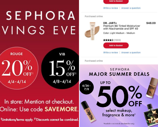 Sephora cover photo collage