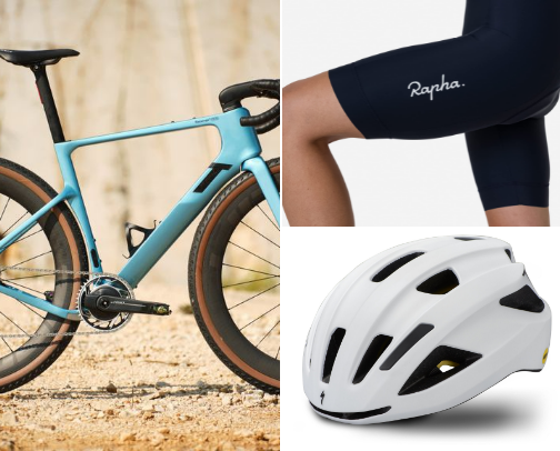 Things my gravel-ultra-cycling boyfriend swears by 🚴‍♂️ cover photo collage
