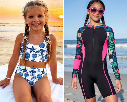 Girls Swim Wear cover photo collage