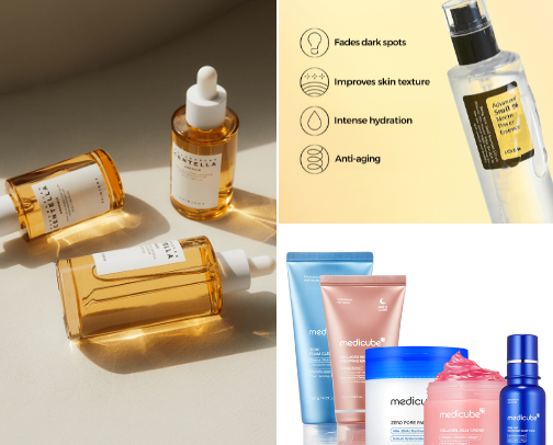 My top Korean skincare products for glass skin cover photo collage
