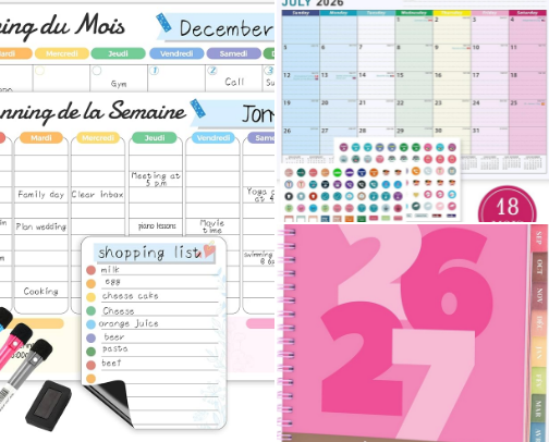 PRODUITS POUR ÊTRE ORGANISÉ cover photo collage
